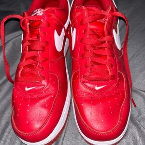Nike Air Force 1 Red Size 15